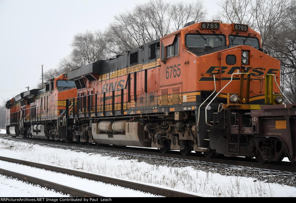 Paused westbound intermodal